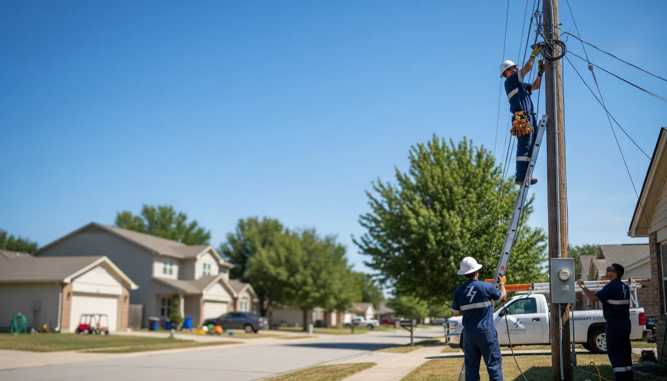 Residential electrician providing installation services in Ambrose, ND